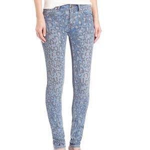 NWT $275 Marc by Marc Jacobs | Angie | Painted Skinny Jeans in Leopard
